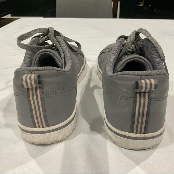 Adidas VS Pace 2.0 Women's Gray Leather Athletic Shoes - Picture 5 of 7
